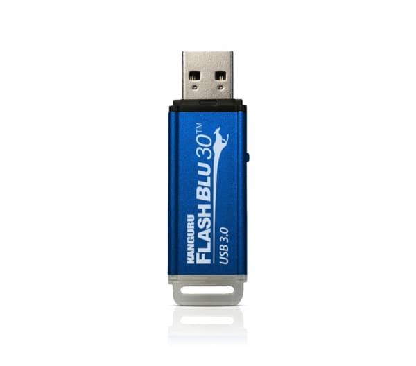 Kanguru FlashBlu30 USB 3.0 with Write Protect Switch - USB flash-enhet - 64 GB - USB 3.0