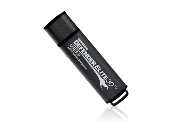 Kanguru Encrypted Defender Elite30 - USB flash-enhet - krypterat - 16 GB - USB 3.2 Gen 1 - svart - TAA-kompatibel