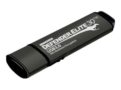 Kanguru Encrypted Defender Elite30 - USB flash-enhet - krypterat - 16 GB - USB 3.2 Gen 1 - svart - TAA-kompatibel