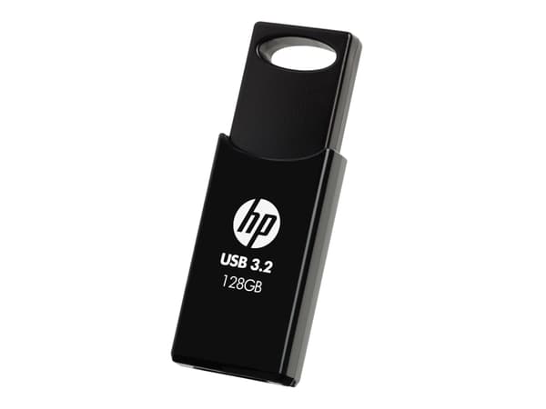 HP 128GB 712w Black USB 3.2 Flash Drive - 128 GB (HPFD712B-A-128)