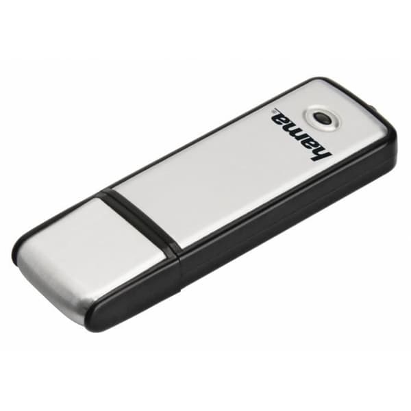 "Fancy" USB-minne, USB 2.0, 128 GB, 10 MB/s, svart/silver Svart Svart, Silver
