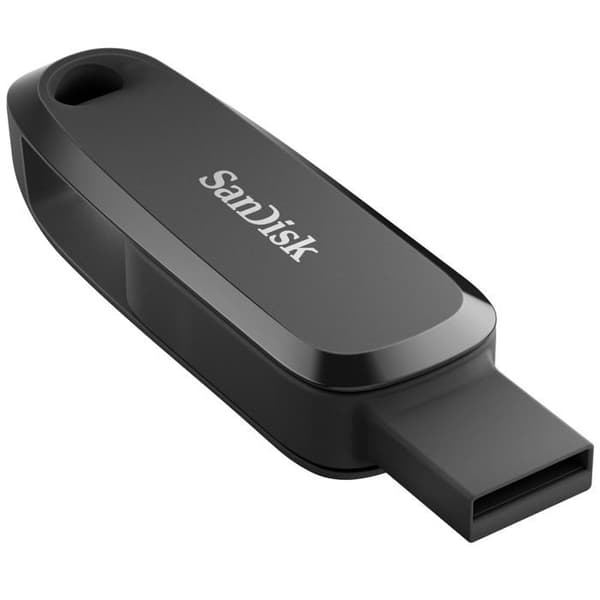 USB-nyckel - SANDISK - Telefonenhet - 64 GB - USB-C och USB A - 100 MB/s Svart