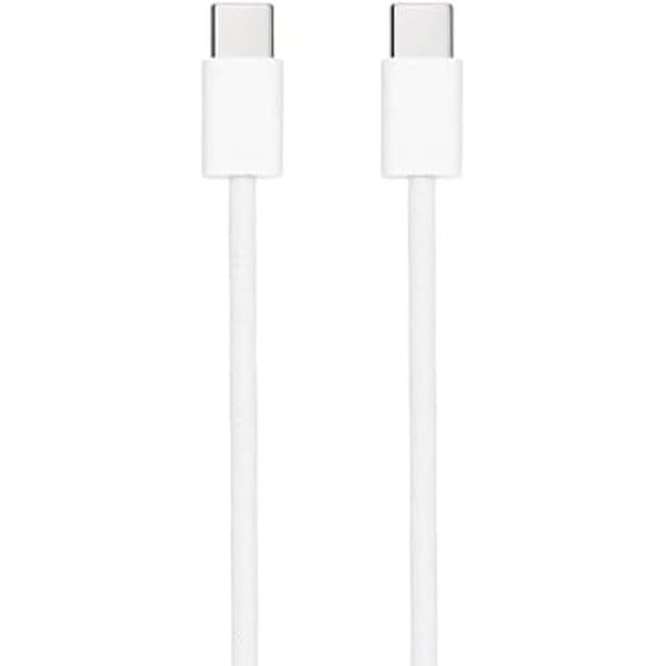 NANOCABLE 10.01.6002-CO - USB-C 2.0-kabel 60W 3A, USB-C hane till USB-C hankontakt, vit färg, 2 m