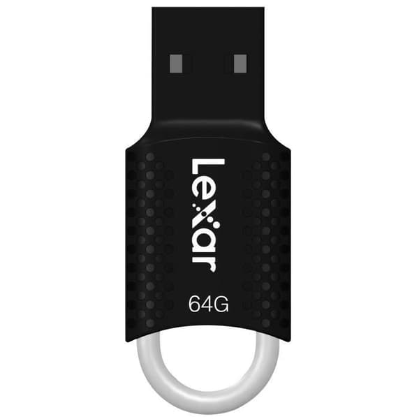USB-nyckel - LEXAR - JumpDrive V40 - 64GB - USB 2.0 - Svart