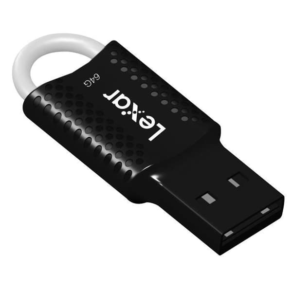 USB-nyckel - LEXAR - JumpDrive V40 - 64GB - USB 2.0 - Svart