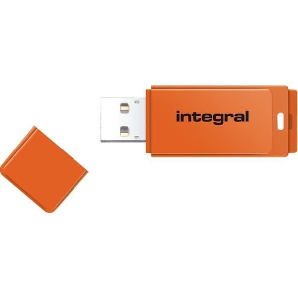 Inbyggd Neon USB-nyckel 32GB Orange