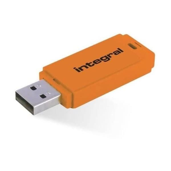 Inbyggd Neon USB-nyckel 32GB Orange