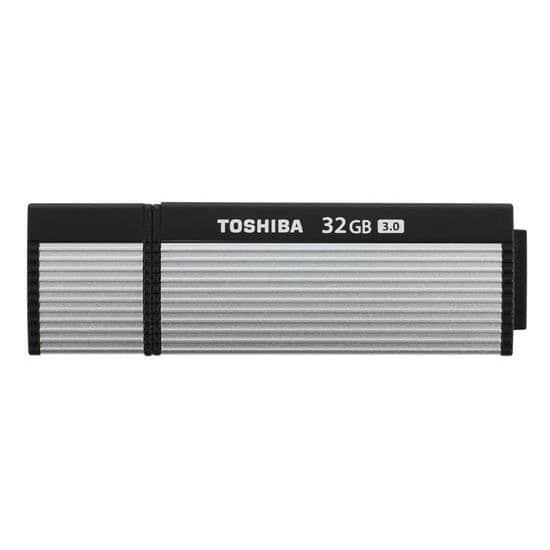 TOSHIBA OSUMI 32GB USB-nyckel - USB 3.0 - Svart - 32 GB kapacitet - 220 MB/s läshastighet Svart, Silver