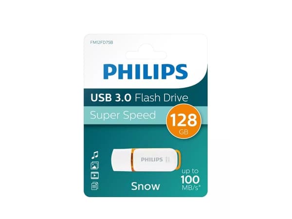 Philips FM12FD75B Snow edition 3.0 - USB flash-enhet - 12 GB - USB 3.0 - snövit