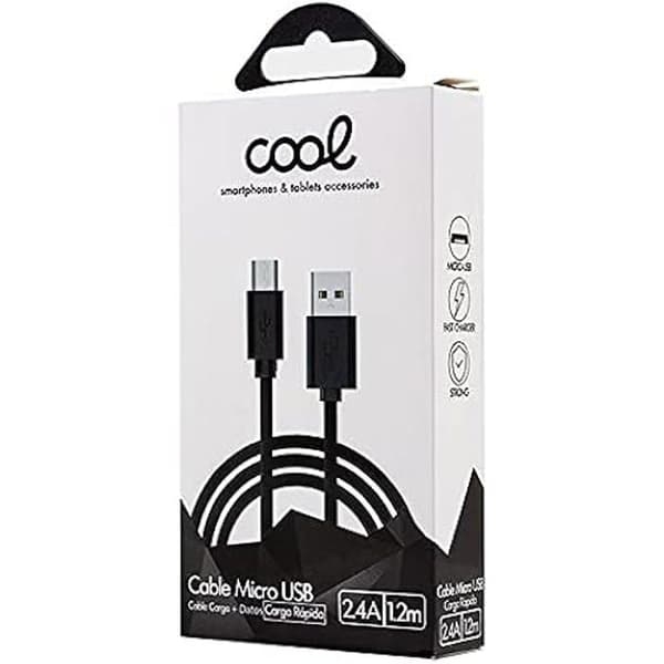 Laddningskabel - COOL - Micro-USB - 1,2 m - 2,4 A - Kompatibel med Micro-USB-enheter