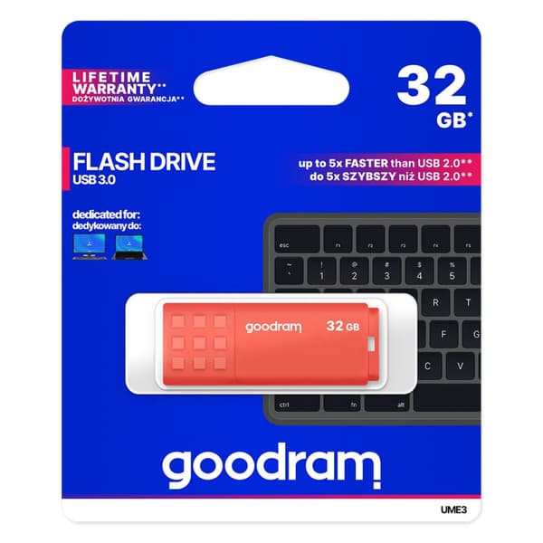 USB-stik GoodRam UME3 Orange 32 GB (1 enheder)