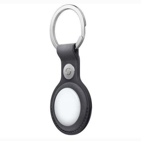Accessoarer armband och Apple-klocka Nyckelring i fin väv AirTag - Svart