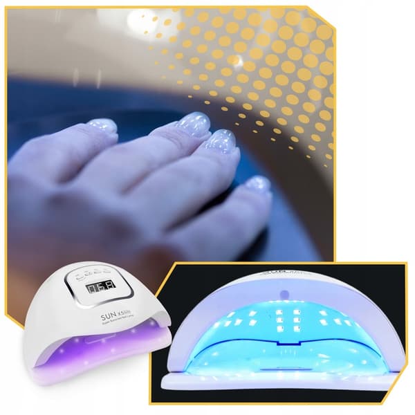 UV LED NEGLELAMPE HYBRID GELER STÆRK 80W TIL HYBRID SUN MAX X5 LCD