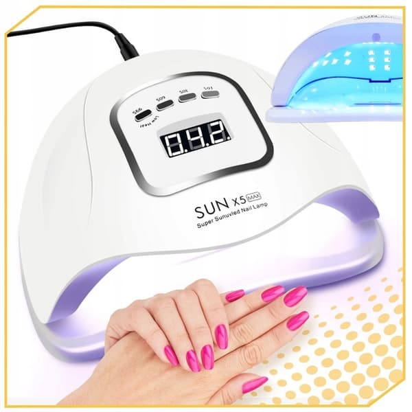 UV LED NEGLELAMPE HYBRID GELER STÆRK 80W TIL HYBRID SUN MAX X5 LCD