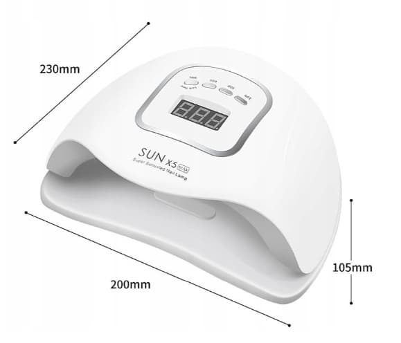 UV LED NEGLELAMPE HYBRID GELER STÆRK 80W TIL HYBRID SUN MAX X5 LCD