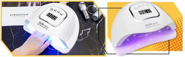 UV LED NEGLELAMPE HYBRID GELER STÆRK 80W TIL HYBRID SUN MAX X5 LCD