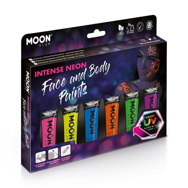 UV Neon Face & Body Paint kit