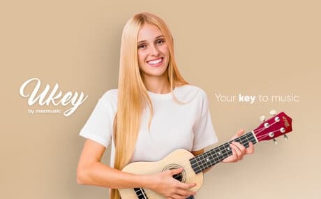 UKEY Ukulele set Soprano 21" Naturell