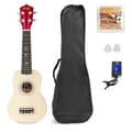 Miniatyrbild 1 av 11: UKEY Ukulele set Soprano 21" Naturell
