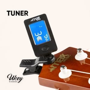 UKEY Ukulele set Soprano 21" Mörk Naturell