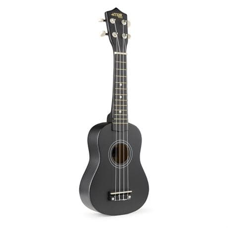 UKEY Ukulele set Soprano 21" Svart