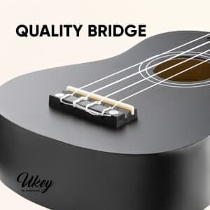 UKEY Ukulele set Soprano 21" Svart