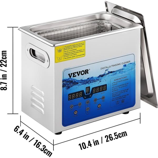 Ultralydsrenser 3L-15L - Justerbar frekvens, tid & temperaturkontrol