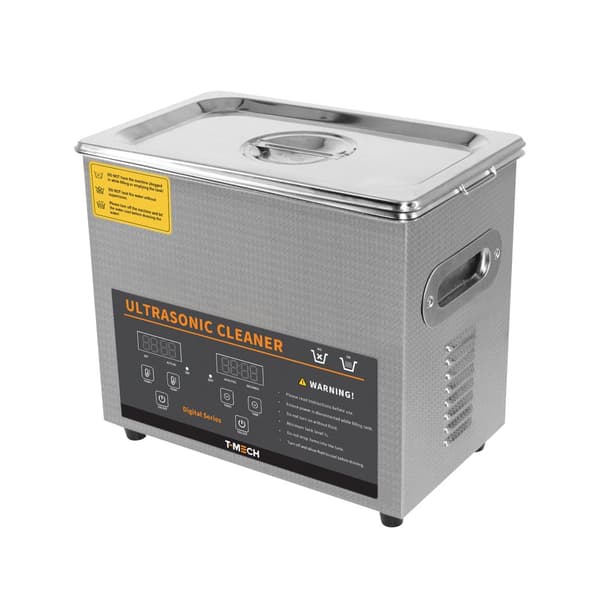 Digital Ultrasonic Cleaner Professional Commercial Stainless Steel Ultra Sonic Bath Cleaning Machine 1-30 Min Timer 0-80°C 240V 40kHz Jewelry Metal