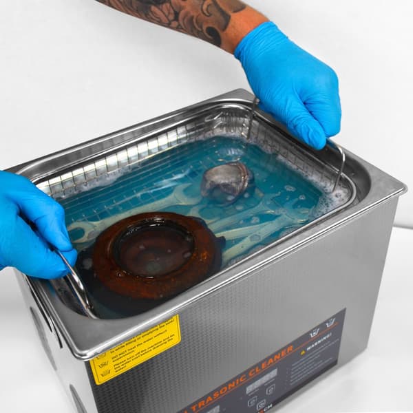 Digital Ultrasonic Cleaner Professional Commercial Stainless Steel Ultra Sonic Bath Cleaning Machine 1-30 Min Timer 0-80°C 240V 40kHz Jewelry Metal