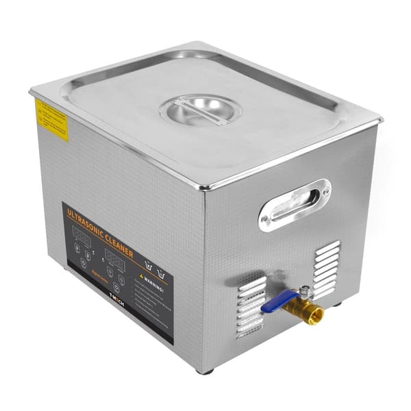 Digital Ultrasonic Cleaner Professional Commercial Stainless Steel Ultra Sonic Bath Cleaning Machine 1-30 Min Timer 0-80°C 240V 40kHz Jewelry Metal