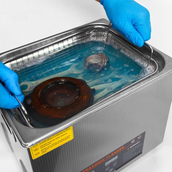Digital Ultrasonic Cleaner Professional Commercial Stainless Steel Ultra Sonic Bath Cleaning Machine 1-30 Min Timer 0-80°C 240V 40kHz Jewelry Metal