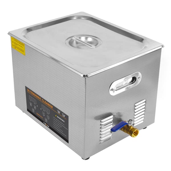 Digital Ultrasonic Cleaner Professional Commercial Stainless Steel Ultra Sonic Bath Cleaning Machine 1-30 Min Timer 0-80°C 240V 40kHz Jewelry Metal