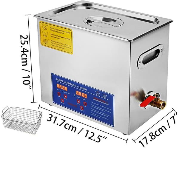 6L 40kHz 180W digital ultraljudsrengörare, djuprengöring, justerbar tid/temperatur, humaniserad design, bred applikation