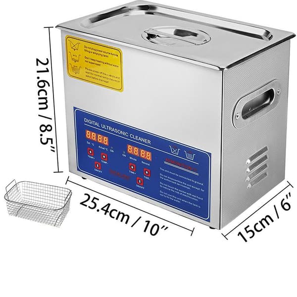 3L 40kHz 120W digital ultraljudsrengörare, djuprengöring, justerbar tid/temperatur, humaniserad design, bred applikation