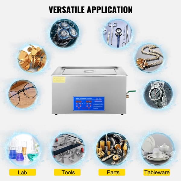 3L 40kHz 120W digital ultraljudsrengörare, djuprengöring, justerbar tid/temperatur, humaniserad design, bred applikation