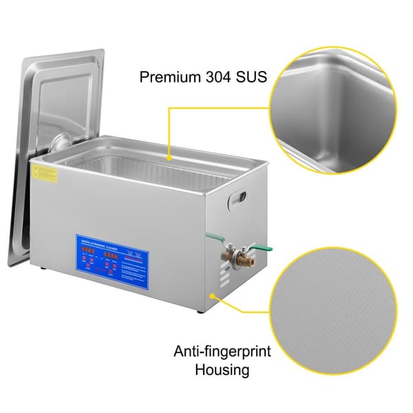 10L 40kHz 240W digital ultraljudsrengörare, djuprengöring, justerbar tid/temperatur, humaniserad design, bred applikation