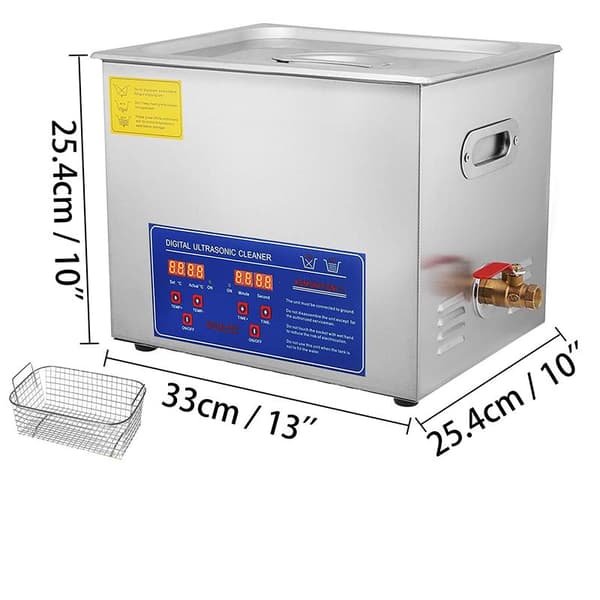 10L 40kHz 240W digital ultraljudsrengörare, djuprengöring, justerbar tid/temperatur, humaniserad design, bred applikation