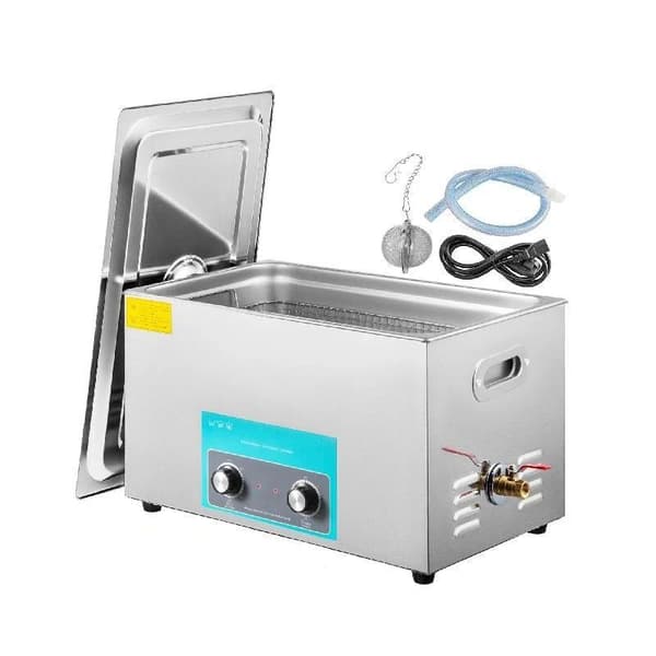 30L 40KHz 600W ultraljudsrengörare med värmare, effektiv rengöring, justerbar värme/arbetstid, humaniserad design, bred användning