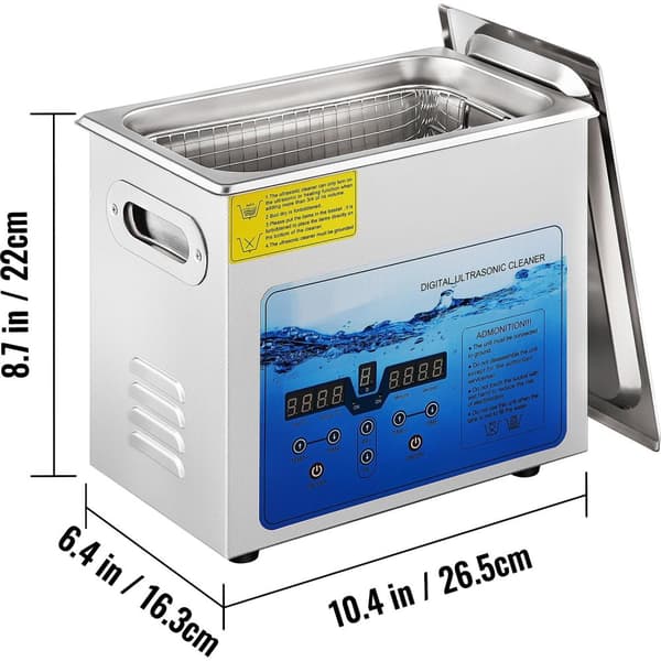 3L 120W 36-40KHz justerbar ultraljudsrengörare, LED-skärm, djup och skonsam rengöring, justerbar tid/temperatur, bred applikation