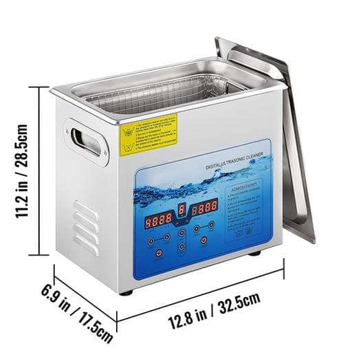 6L 180W 36-40KHz justerbar ultraljudsrengörare, LED-skärm, djup och skonsam rengöring, justerbar tid/temperatur, bred applikation