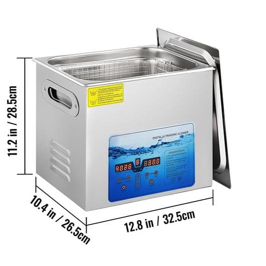 10L 240W 36-40KHz justerbar ultraljudsrengörare, LED-skärm, djup och skonsam rengöring, justerbar tid/temperatur, bred applikation