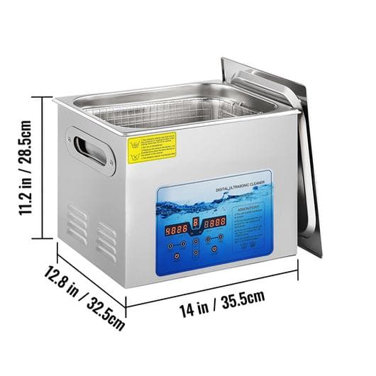 15L 360W 36-40KHz justerbar ultraljudsrengörare, LED-skärm, djup och skonsam rengöring, justerbar tid/temperatur, bred applikation