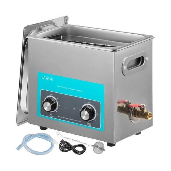 6,5L 180W bärbar elektrisk ultraljudsrengörare med värmare, kraftfull 40KHz frekvens, justerbar värme och arbetstid, bred användning