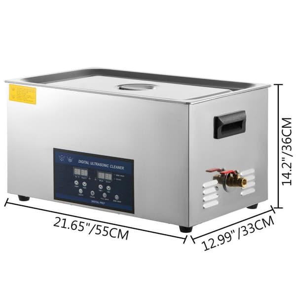 28/40KHz dubbelfrekvens ultraljudsrengörare med 30L tank, justerbar uppvärmning/arbetstid, 3 rengöringslägen, genomtänkt design