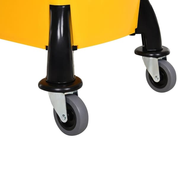Rootz Mop Hink Rengöring Trolle - Gul - Plast, Metall - 17,32 cm x 14,17 cm x 35,43 cm