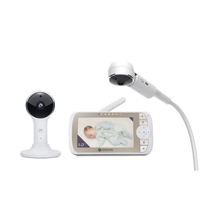 Motorola | Full HD Wi-Fi Video Baby Monitor with Crib Mount | VM65X CONNECT 5.0" | 5.0" LCD colour display with 480 x 272 resolution; Lullabies; Room