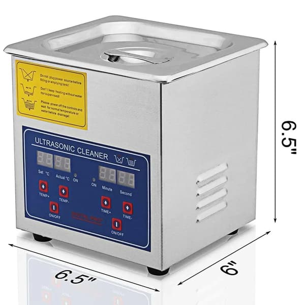 2L digital ultraljudsrengörare, 40 kHz djuprengöring, justerbar tid/temperatur, lämplig för hemmabruk och professionell användning