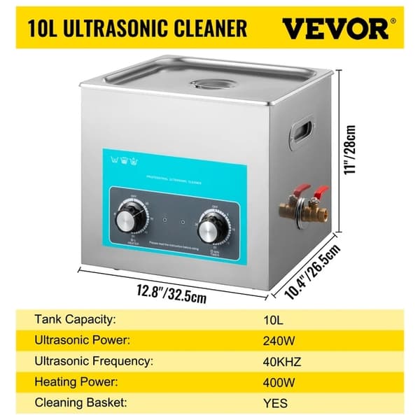 Ultrasonic-puhdistin, kannettava muotoilu, kotitalouskone, 6,5 L