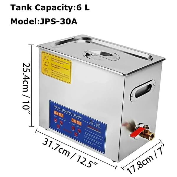 Ultralydsrenser, 40kHz frekvens, justerbare tidsindstillinger,15L
