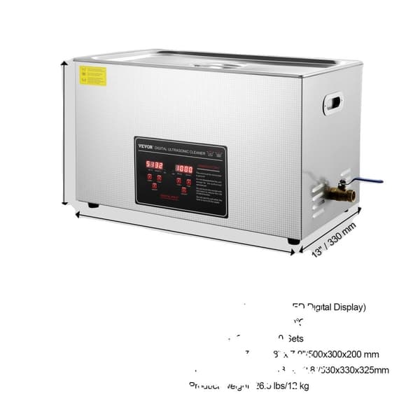 Ultralydsrenser, Bærbart Design, Opvarmet Rengøringsfunktion,30L 30L